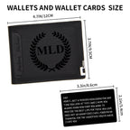 Personalized Mens Wallet Customized Monogram Wallet for Men Custom PU Leather Wallet Gifts for Dad Husband Boyfriend Son Gifts for Husband Father's Day Gifts Personalized Gifts for Men