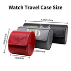 Personalized Watch Box for Men, Custom PU Leather Travel Watch Case, for Men Women
