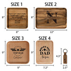 Personalized Wooden Storage Tray for Dad