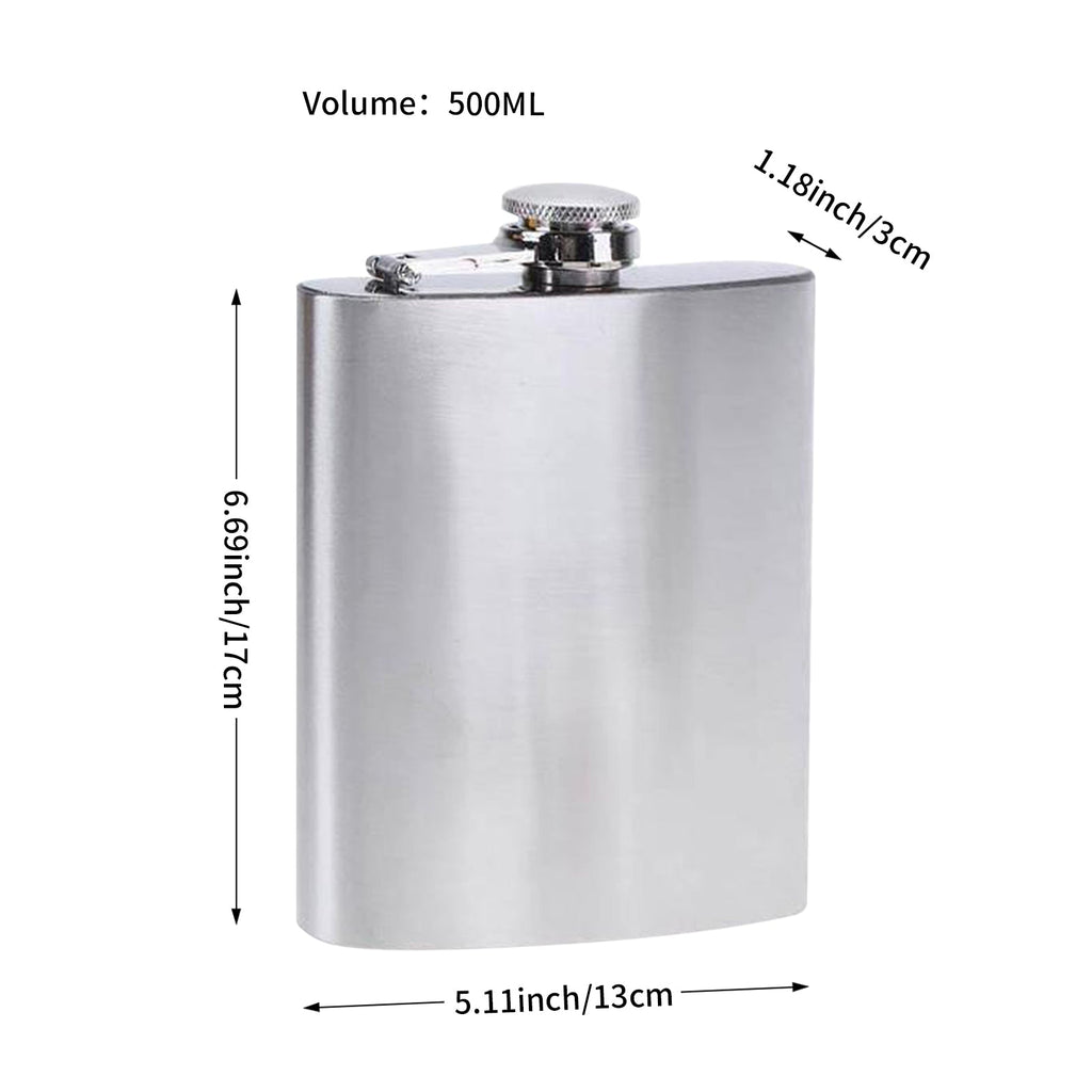 Large Capacity 18 oz/500ml Hip Flask