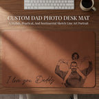 Personalized Dad Photo Desk Mat