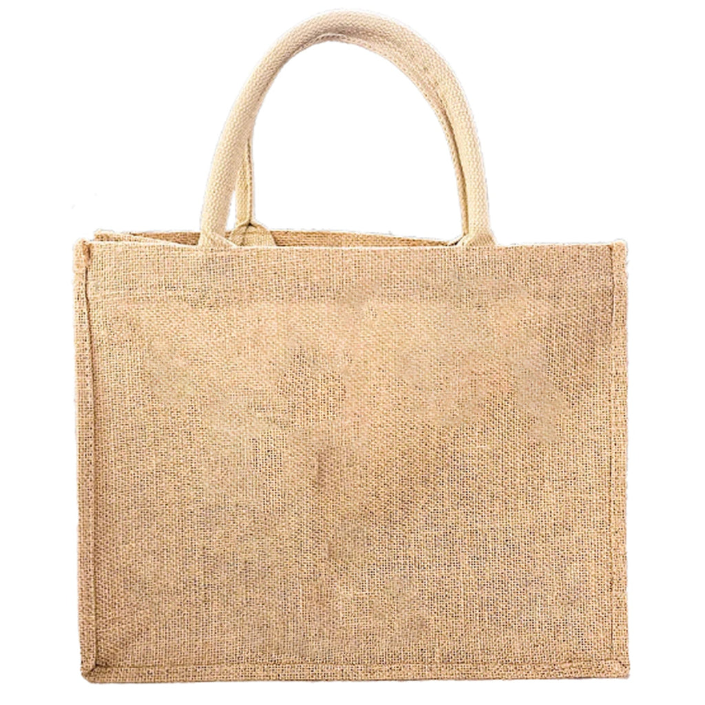 The Signature Character Jute Tote | Custom Name & Cartoon Portrait