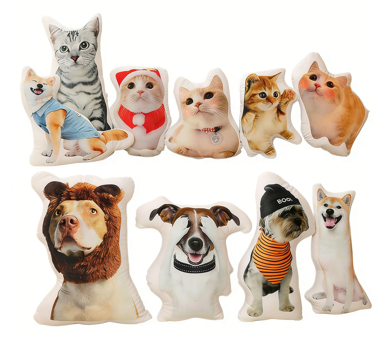 Custom Pet Pillow with Photo Double-Side Printing Pillow 3D Printing Shaped Pillow Stuffed Plush Toy Pillow Back to School Gift Pet Lover Gift Pet Memorial Gift Birthday Gift Bedding Pillow