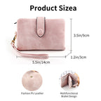 Personalized Leather Wallet, Custom Birth Flower Wallet