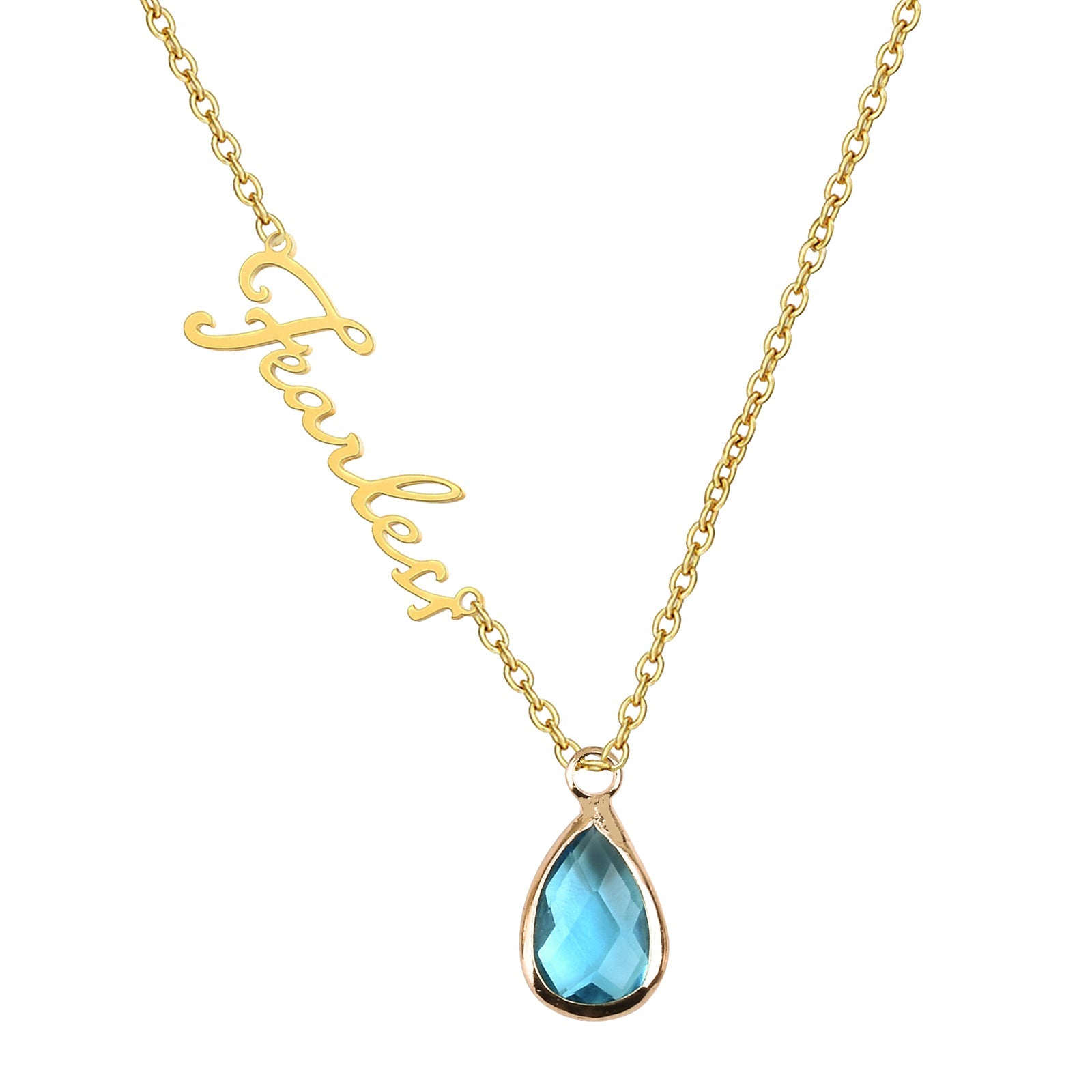 Personalized Birthstone Name Necklace, Custom Name Necklace, Initial Necklaces for Women