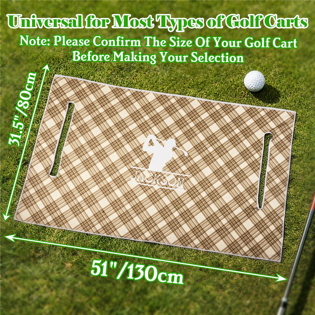 Personalized Golf Cart Seat Cover Custom Name Initial or Logo