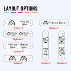 10Pcs Personalized PU Leather Tags
