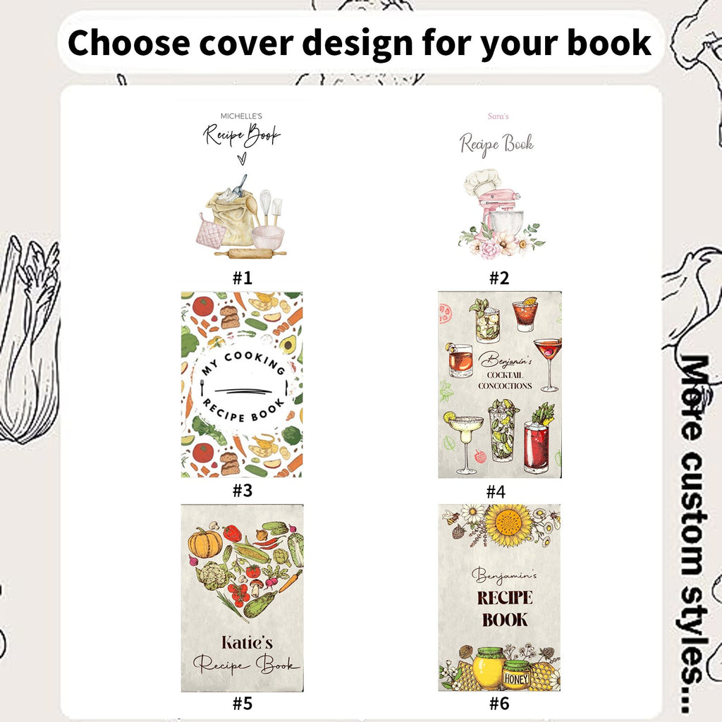 Personalized Color Printed Recipe Book