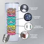 Personalized Teacher Tumbler, Teacher Appreciation Cup, Gifts for Teachers Women
