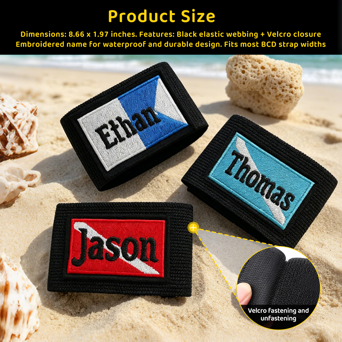 Personalized Dive Name Tag for BCD