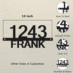 Personalized Metal House Numbers, Custom Address Sign for Outside