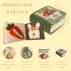 Personalized Montessori Felt Busy Book Toddlers Quiet Book with Name Preschool Early Learning Educational Book for Kids Age 2 3 4 5 6 Years Kids Gifts for Birthday Christmas Thanksgiving