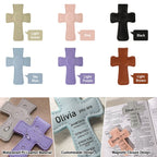 Personalized Magnetic Christian Bookmarks  Custom PU Leather Bookmark with Name & Bible Verses  Catholic Cross Book Marks  Religious Gifts for Women  Students  Teachers  Father  Book Lovers