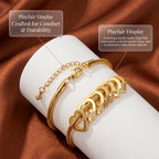 Personalized Mom Heart Charm Bracelet Custom Engraved 1-12 Kids Names Dainty Bracelet for Women Mother's Day Anniversary Birthday Gifts Gifts for Mom Grandma Nana Daughter