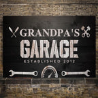 Custom Garage Sign, Personalized Workshop Sign