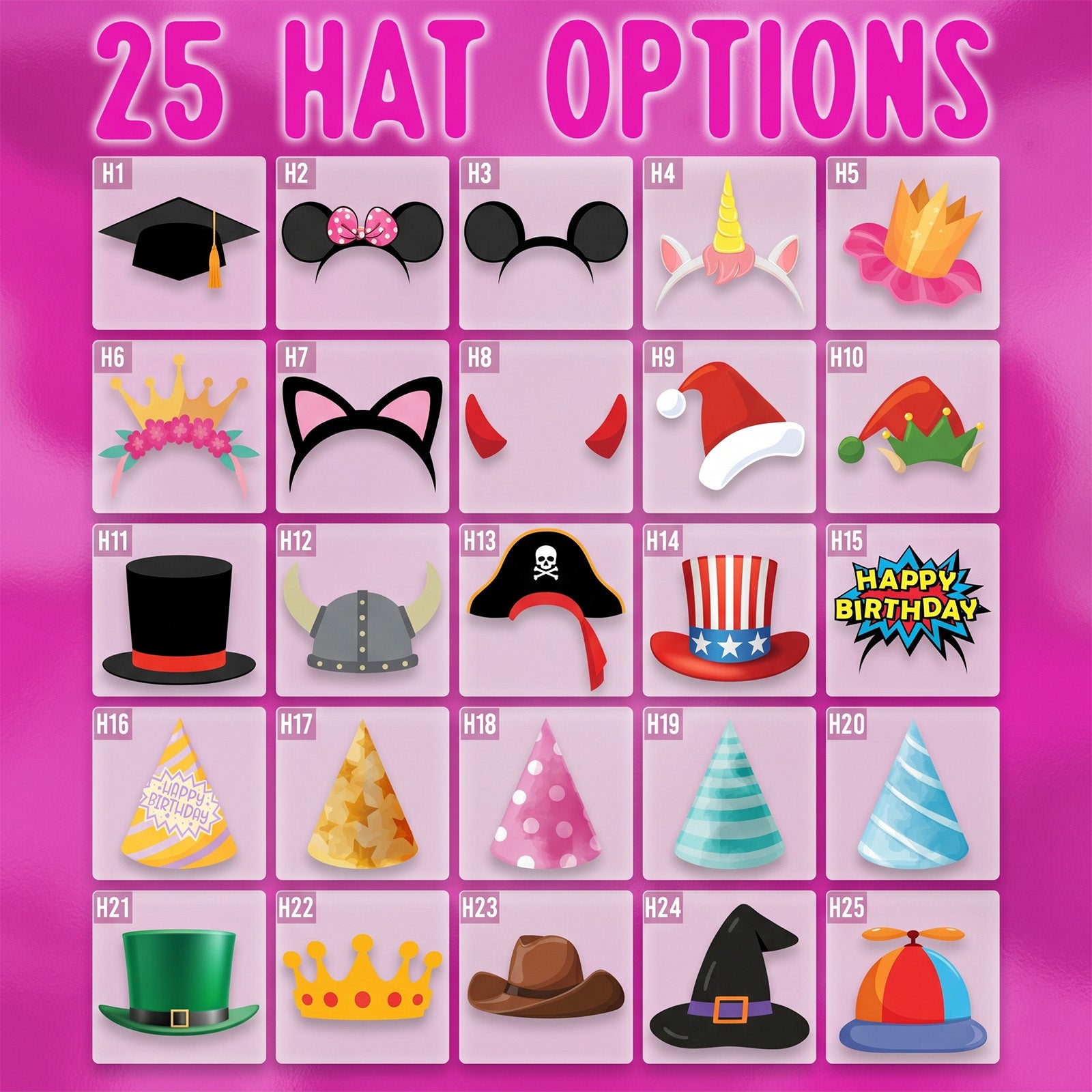Personalized Big‑Head Cutouts On A Stick | Fun Party Photo Prop for Birthdays & Graduations