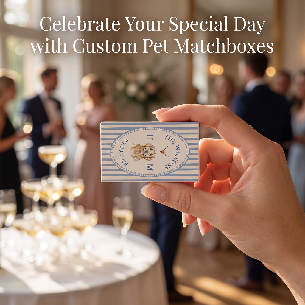 Custom Photo Matchbooks Wedding Party Favors