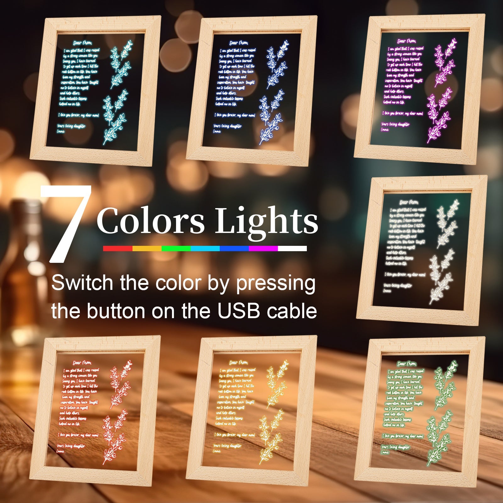 Personalized Hand-Written Letter Night Light