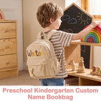 Custom Embroidered Corduroy Toddler School Backpack