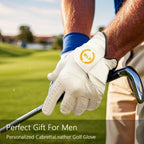 Personalized Custom Leather Golf Gloves | Unique Keepsake Gift for Golfers Dads & Coaches
