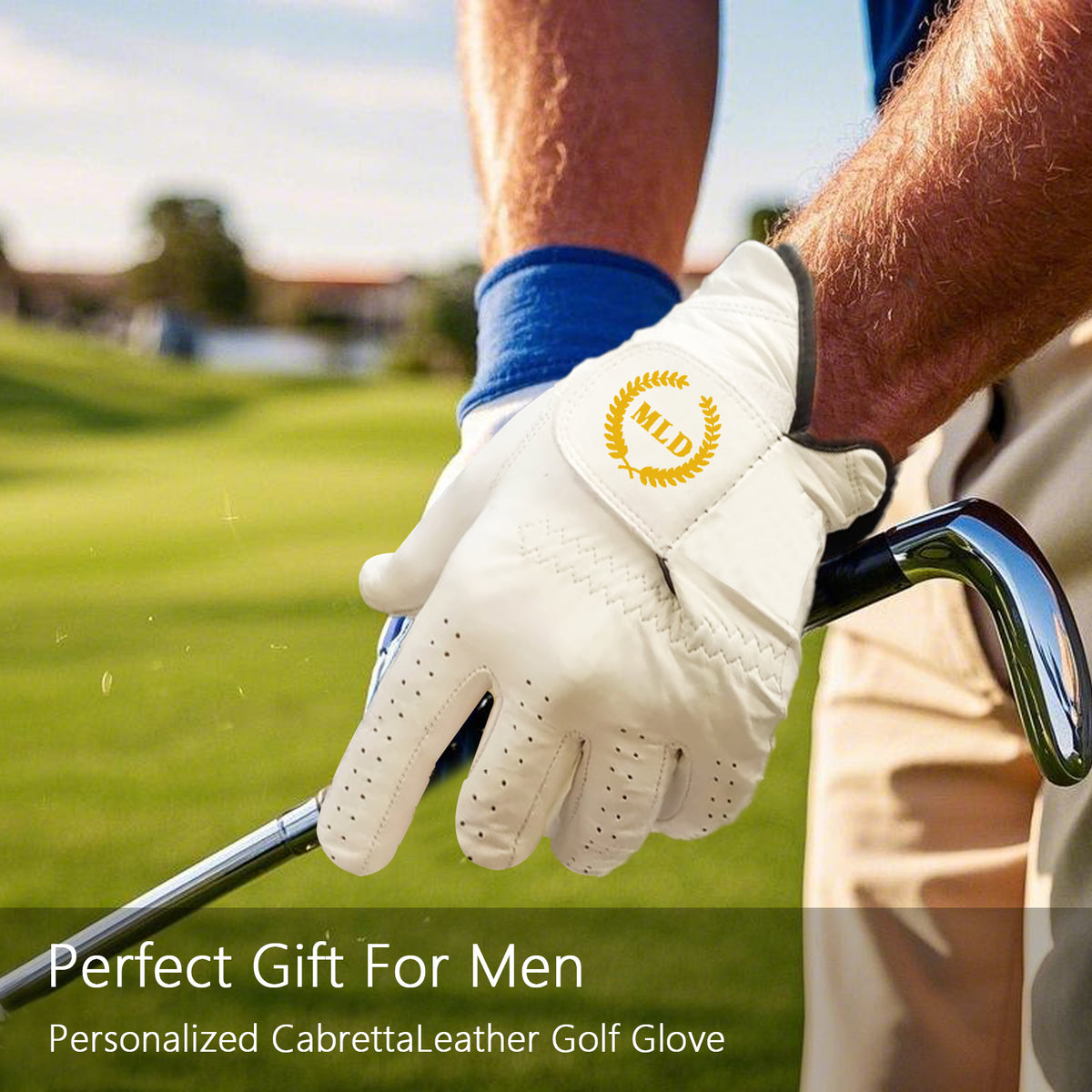 Personalized Custom Leather Golf Gloves | Unique Keepsake Gift for Golfers Dads & Coaches