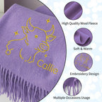 Personalized Embroidered Scarf