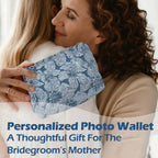 Personalized Photo Lining Purse Custom Wedding Clutch with Photo & Text Women's Evening Handbags Wedding Purse Gift for Mother Gifts for Mother’s Day Birthdays Anniversaries Christmas