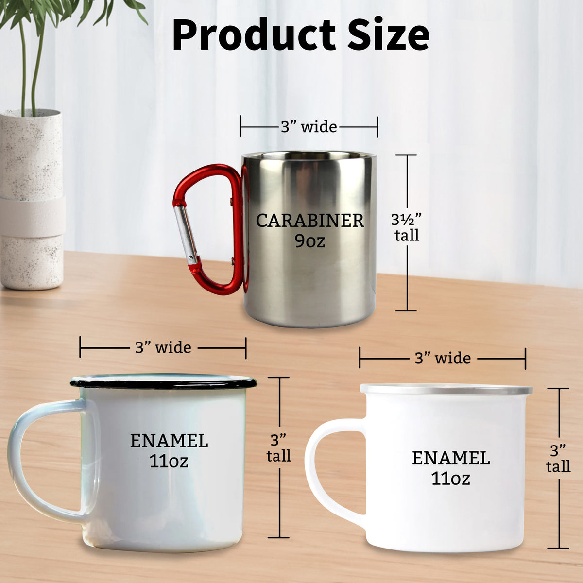 Personalized Carabiner Camping Mug | Unique Adventure Gift for Couples & Outdoor Lovers