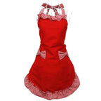 Personalized Name Embroidered Women's Apron | Customized Retro Cute Apron
