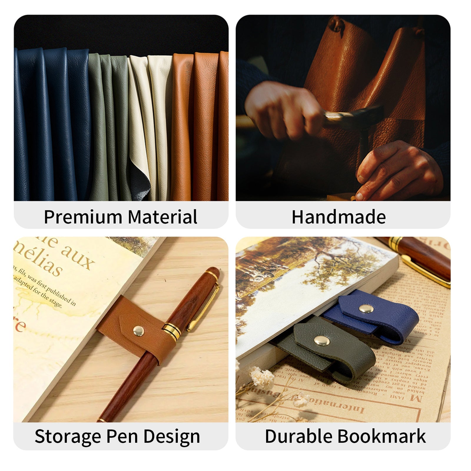 Personalized Leather Bookmark for Teacher