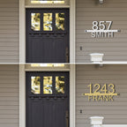 Personalized Metal House Numbers, Custom Address Sign for Outside