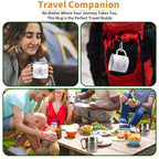 Personalized Carabiner Camping Mug | Unique Adventure Gift for Couples & Outdoor Lovers