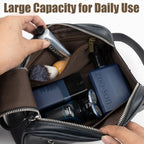 Personalized Thickened Vegan Leather Toiletry Bag