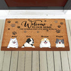 Personalized Pet Doormat, Customised Dog Floor Mat
