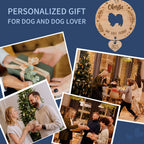 Personalized Dog Silhouette Christmas Ornament