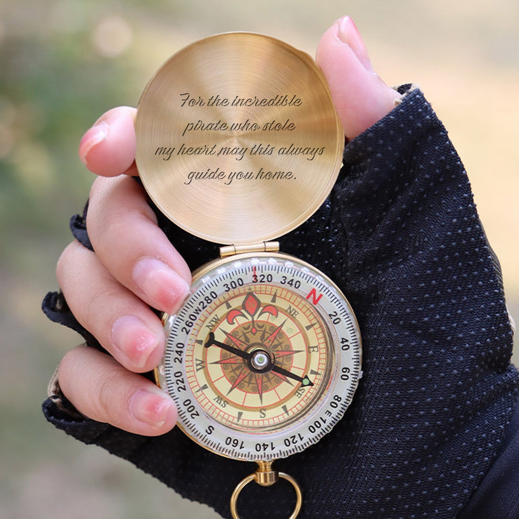 Personalized Engraved Fluorescent Compass