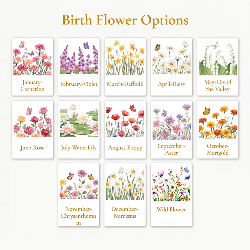 Personalized Floral Glass Perfume Bottle