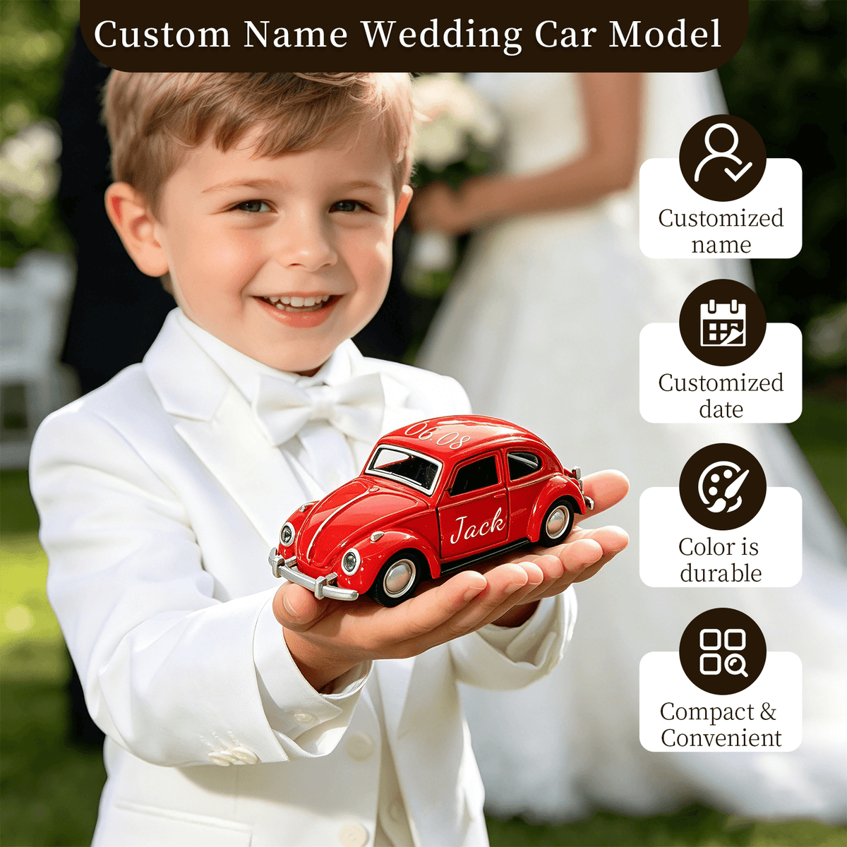 Personalized Mini Vintage Car Model