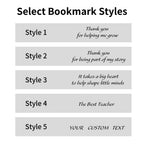 Personalized Leather Bookmark, Classic Stitched Bookmark, Gift for Wonmen Teachers