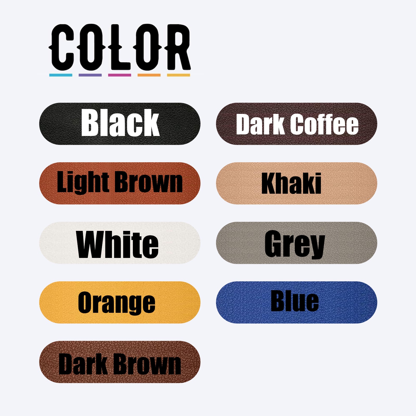 10Pcs Personalized PU Leather Tags