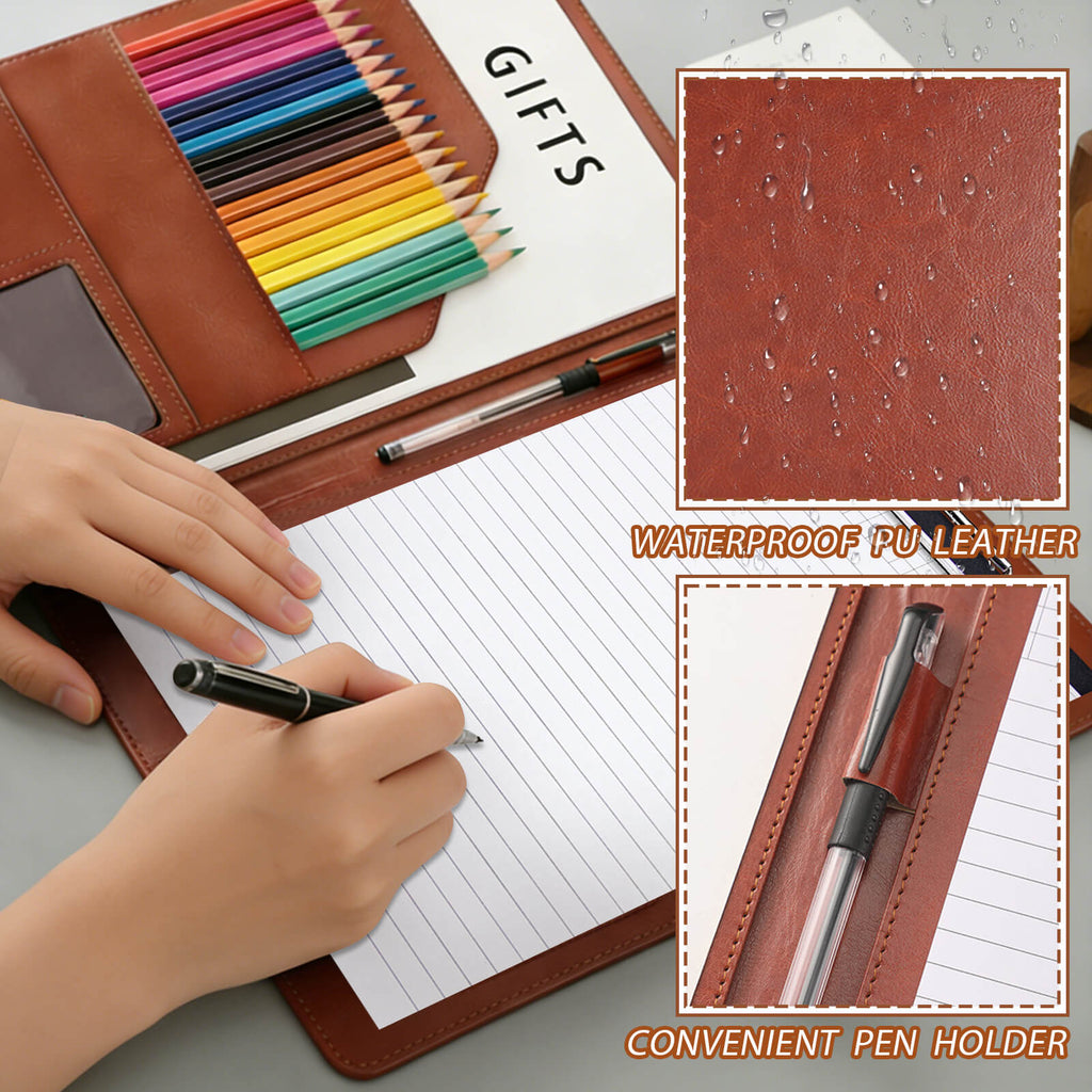 Personalized Sketchbook Cover with Name and Cartoon Character PU Leather Birth Flower Notebooks Cover with Storage Pocket Traveler's Sketchbook Gifts For Artists Teacher Student Daughter
