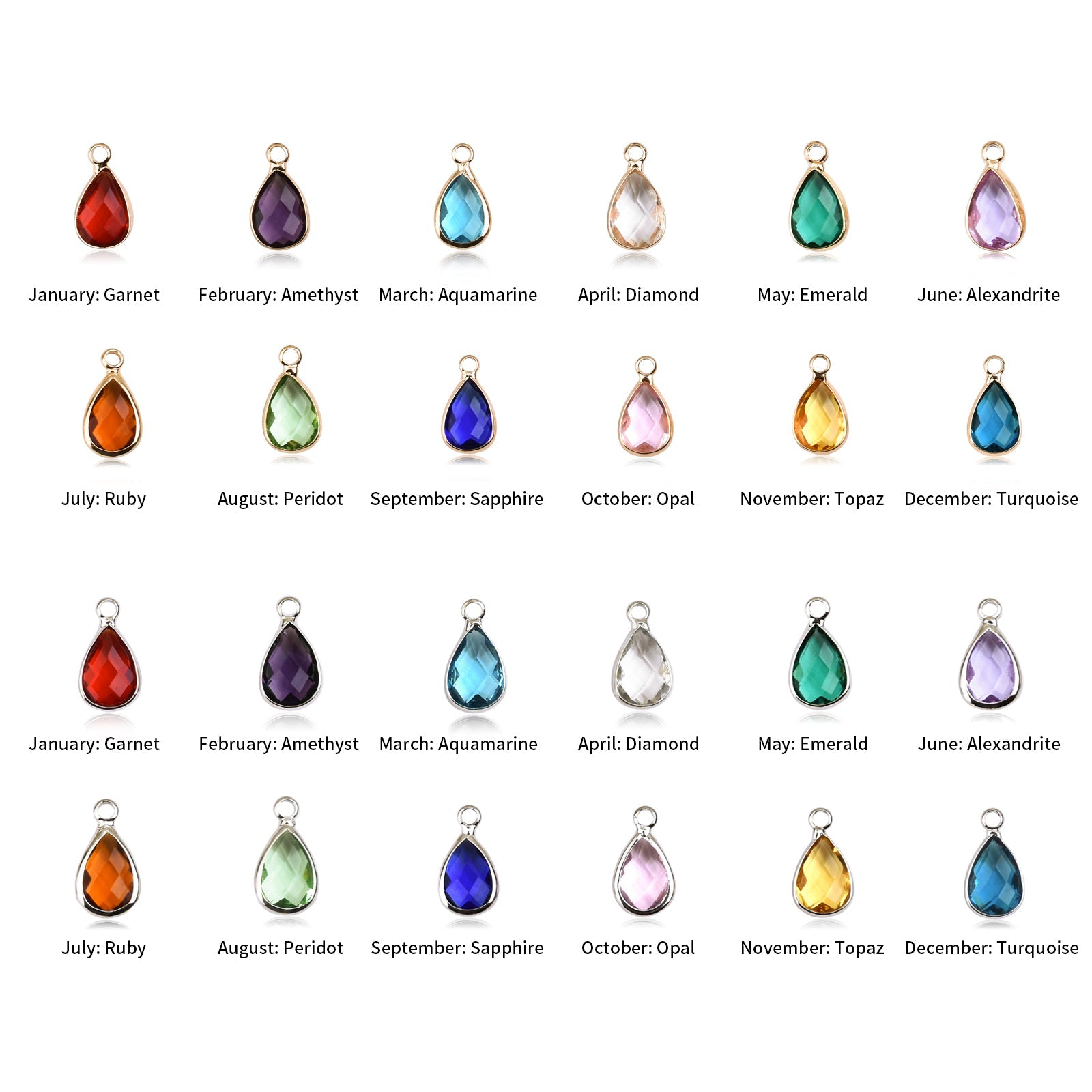 Personalized Birthstone Name Necklace, Custom Name Necklace, Initial Necklaces for Women