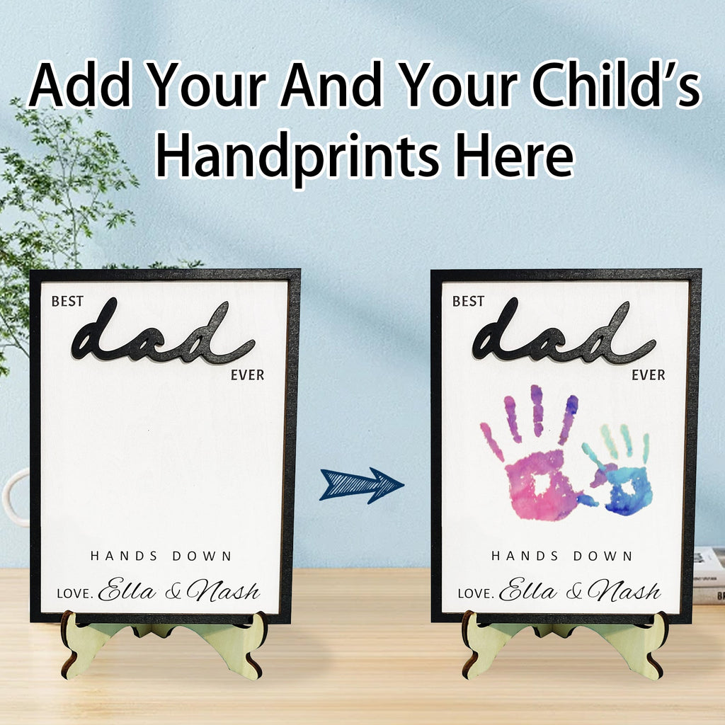 Personalized Dad Engraved Wooden Sign
