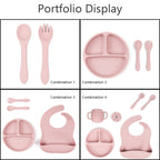 Personalized Silicone Baby Feeding Set
