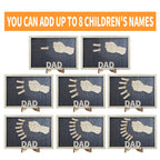 Personalized Dad Fists Wood Sign&nbsp