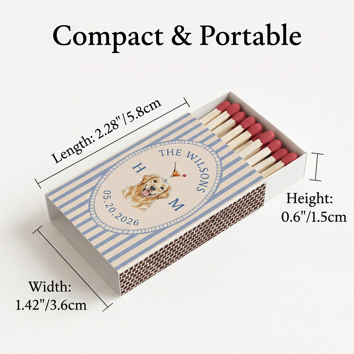 Custom Photo Matchbooks Wedding Party Favors