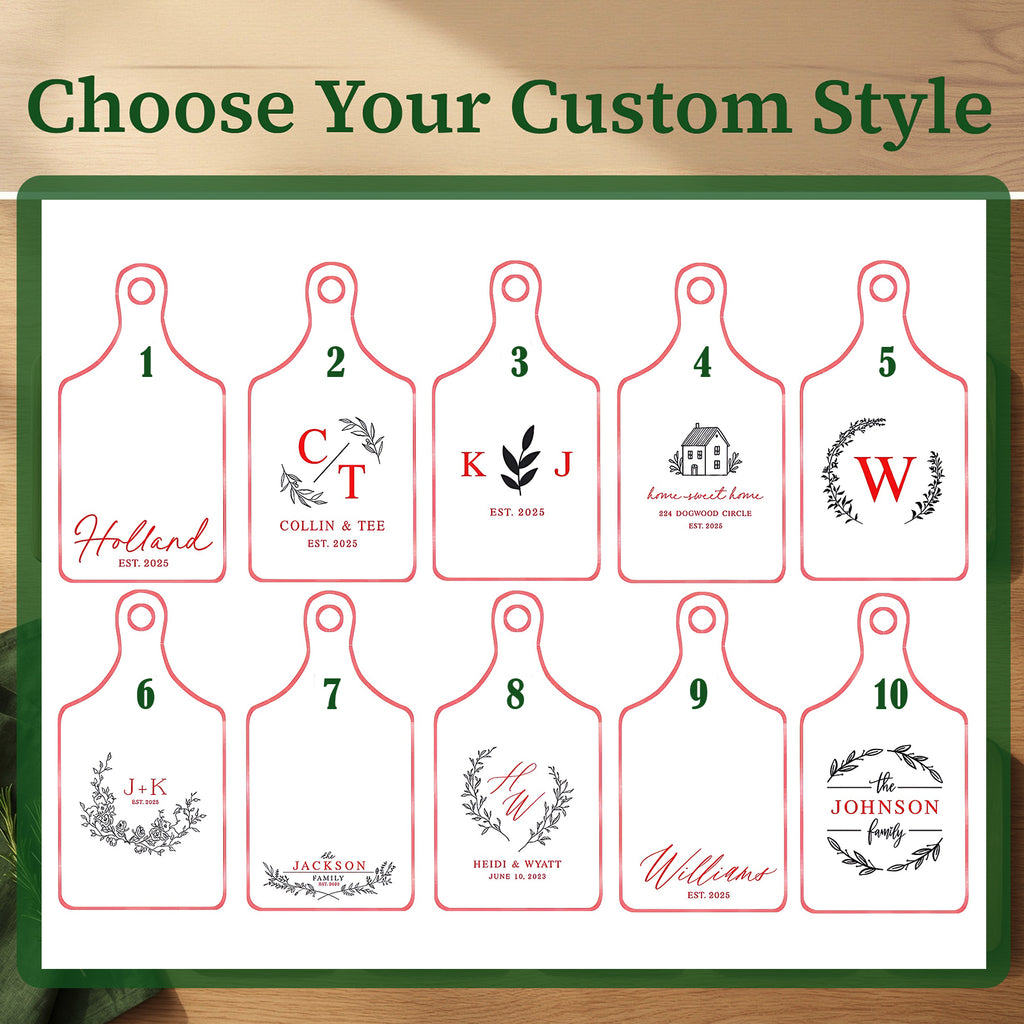 Personalized Acacia Wood Cutting Board