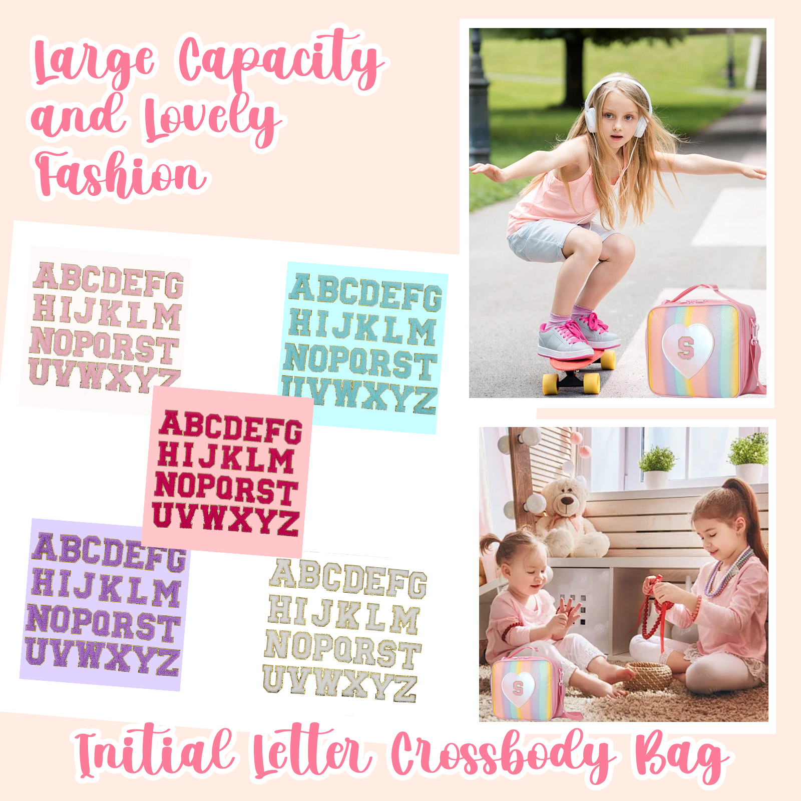 Personalized Initial Crossbody Bag