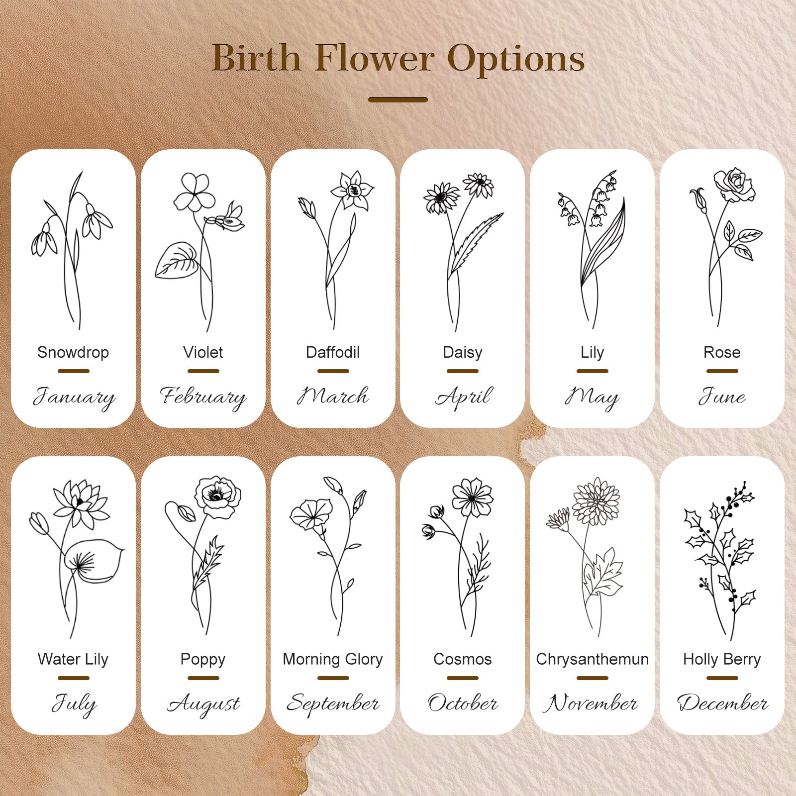 Personalized Birth Flower PU Leather Keychain Custom Name Keyring Daisy Beaded Keychain for Women Bridesmaid Gifts Birthday Anniversary Wedding Mother's Day Gifts Bag Charm Party Favor