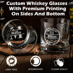 Personalized Whiskey Glass Gift for Men